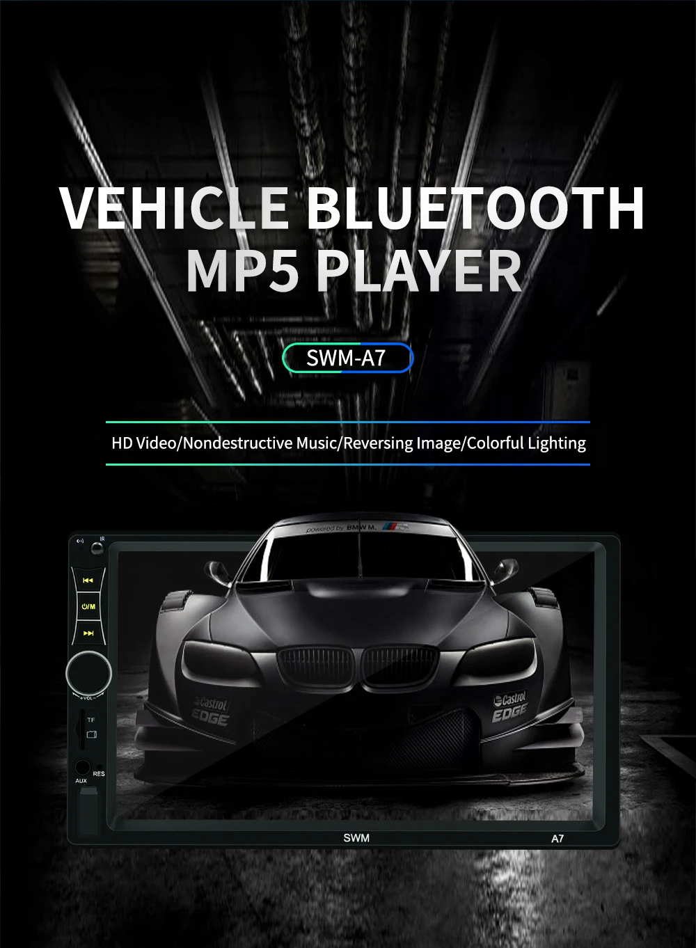 Авторадио 2DIN автомобильный стерео MP5 плеер 7 дюймов сенсорный экран Bluetooth USB AUX U диск FM радио+ камера