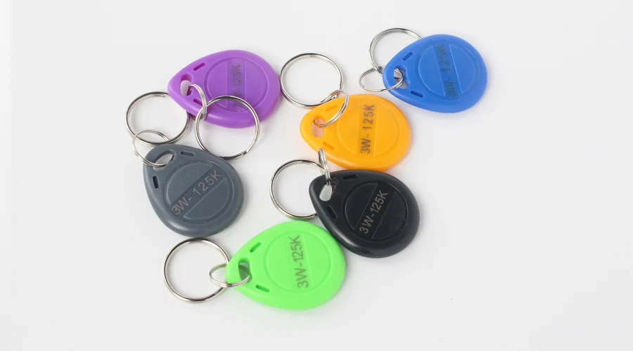 random 10 шт. EM4100 125 кГц идентификационная карта стикер брелок RFID брелок жетон кольцо Бесконтактный чип тег метки - Цвет: random
