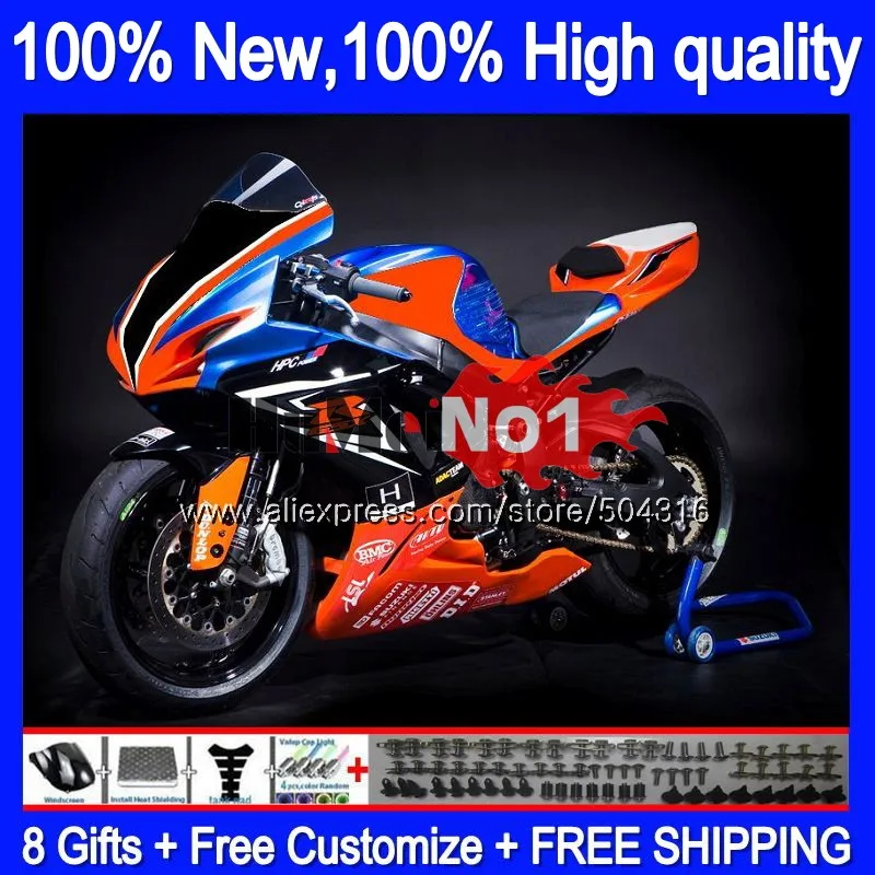 Корпус для SUZUKI GSX R600 GSX-R750 GSXR 600 750 CC 06 07 2006 2007 16MC. 82 GSXR-600 K6 GSXR600 GSXR750 06 07 гонки оранжевый обтекатель - Цвет: No. 1