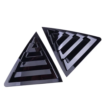 

2Pcs Rear Side Window Scoop Louver Vent Trim Cover Car Glossy Black ABS Fit for Toyota Corolla 2014 2015 2016 2017 2018