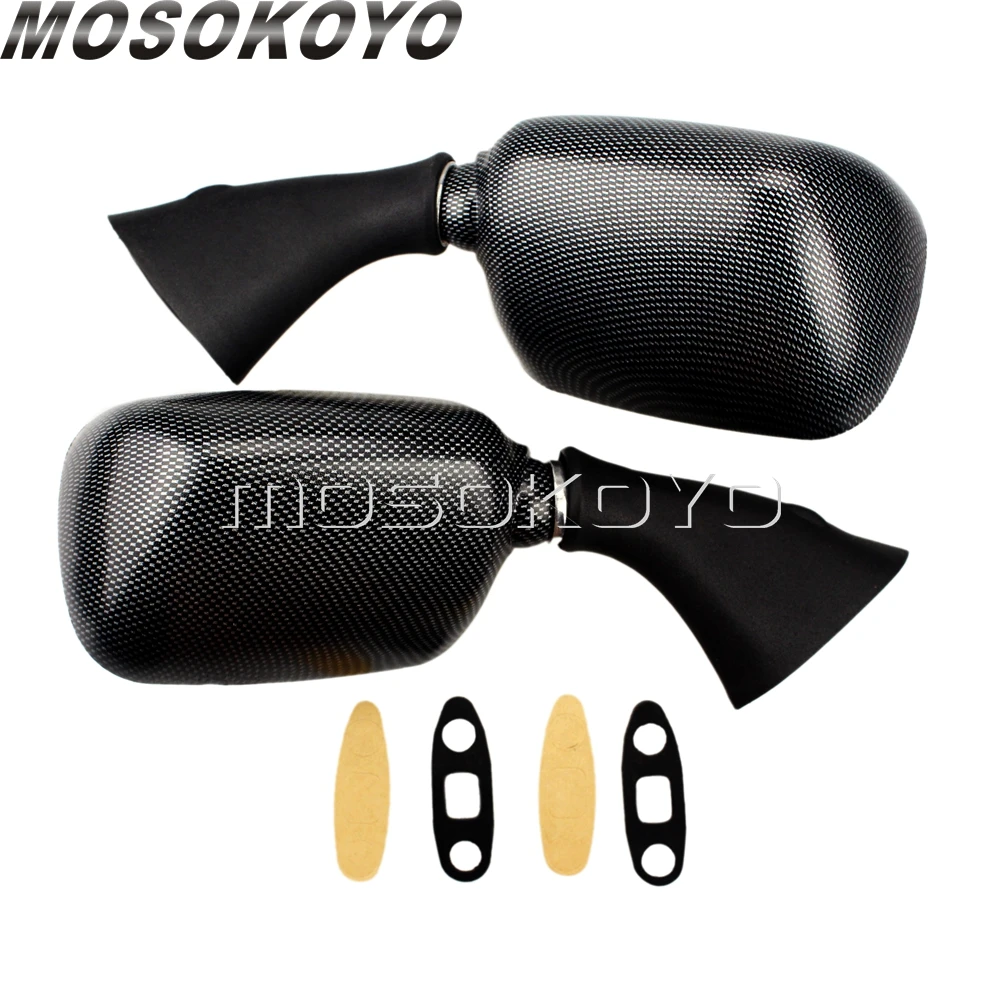 Мотоцикл карбоновое зеркало заднего вида для Suzuki Hayabusa GSXR600 GSXR750 GSXR1000 GSXR1300 1999-2007 GSXR 600/750/1000/1300