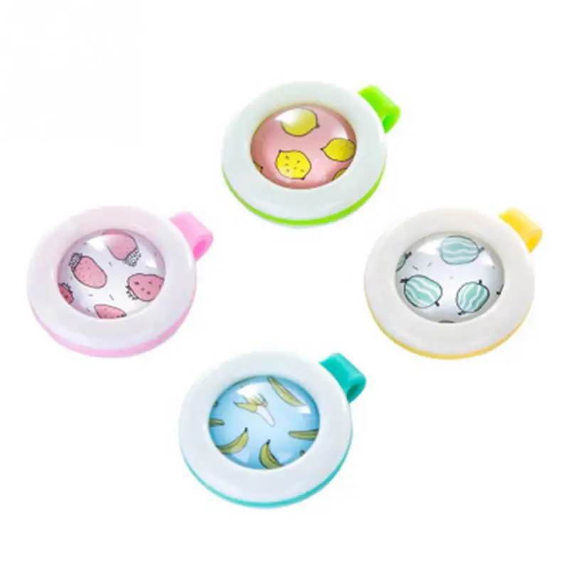 

4 Baby & Child Cartoon Outdoor Hiking Trip Portable Plant Essential Oil Mosquito Repellent Buckle