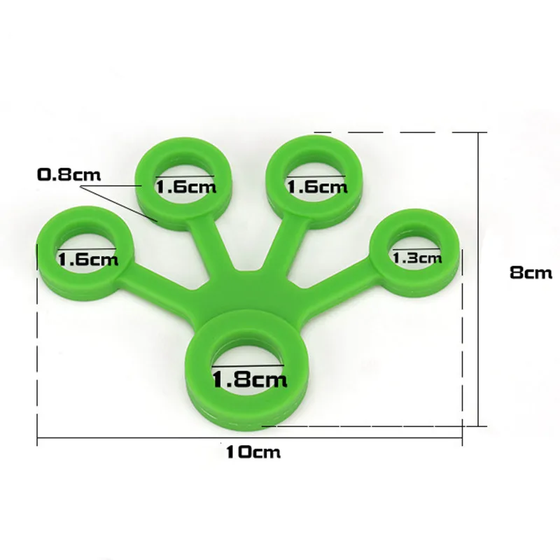 Палец рукоятка Силиконовое кольцо захват Усилитель тренажер Сопротивление Группа фитнес экспандер Носилки 3 уровня