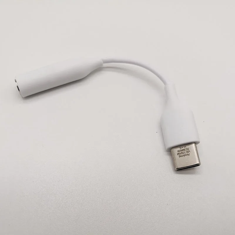 White Для SAMSUNG type-C до 3,5 мм AUX Наушники адаптер для SAMSUNG NOTE 10 Plus A90 A80 A60 type C до 3,5 разъем для наушников аудио кабель - Цвет: White