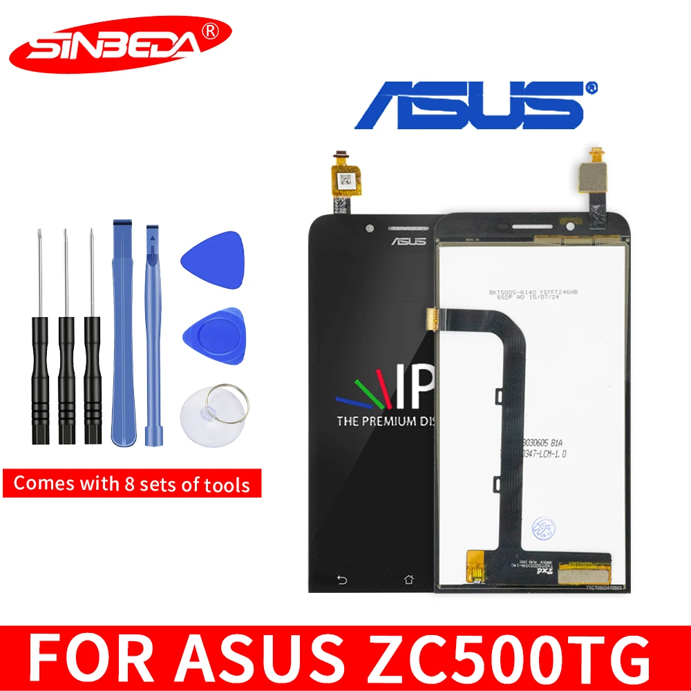 

Original 5.0"Display For Asus Zenfone Go ZC500TG LCD Display Touch Screen Digitizer Assembly Replacement for ZC500TG Display