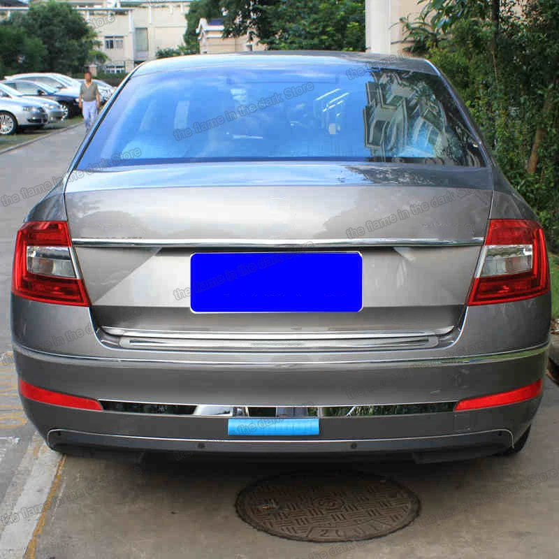Декоративные накладки на задний бампер для Skoda Octavia A7 Lsrtw2017 2014 2015 2016 2017 2018 2019 |