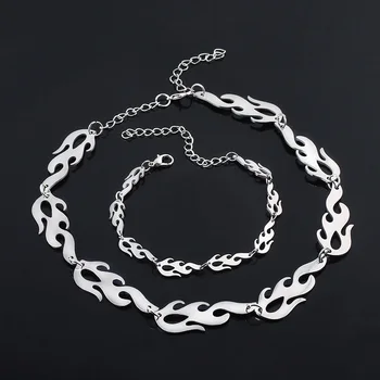 

20pc Cross flame Necklace Hip Top Multi Layer Portal 2 blade pendant Men and Women Fashion Jewelry