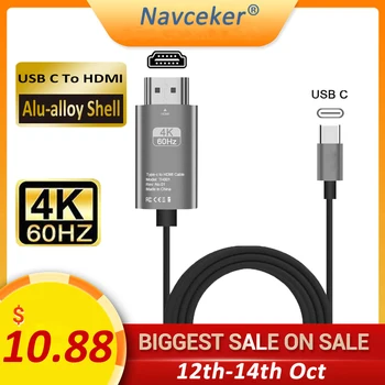 

2020 Best USB C 3.1 to HDMI 4K Adapter Cables Type C to HDMI Cable for MacBook Samsung Galaxy S9/S8/Note 9 Huawei USB-C HDMI