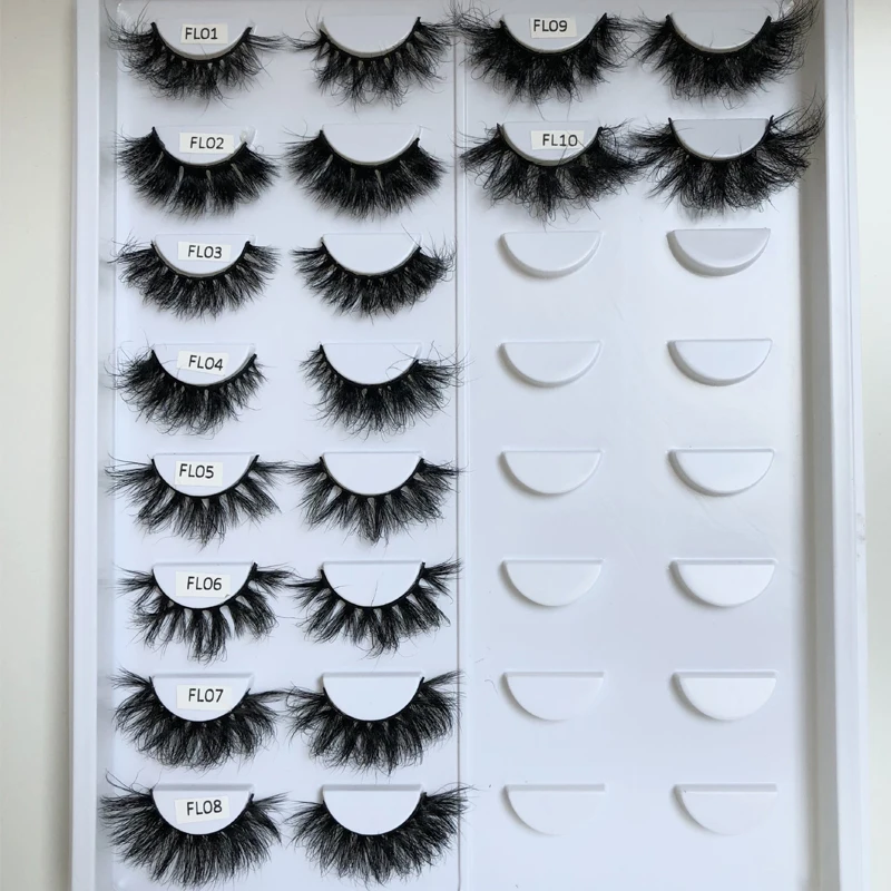18-22mm Fluffy Real Mink Lashes fake eyelashes false eyelashes 100% Natural Soft False Eyelashes Makeup Beauty Tools