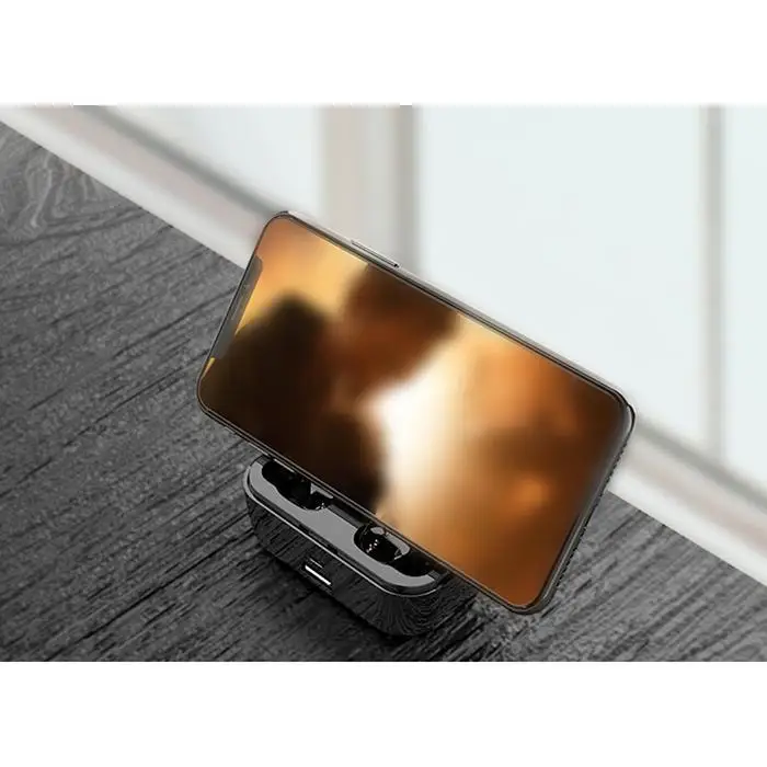 TWS Bluetooth наушники IPX6 Водонепроницаемый микрофон Спортивная гарнитура с зарядным устройством в ухо бинауральные стерео беспроводные наушники