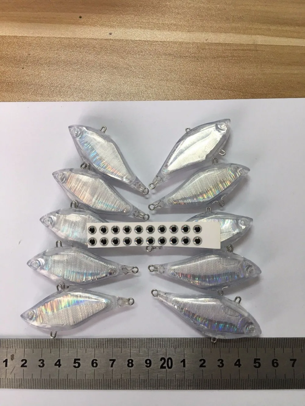 10pcs Unpainted Hardbaits Fishing Lure Bodies 2 1/2 Inch 7/16 Oz Blank