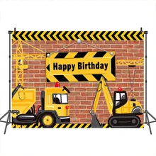 ##Special Price Neoback Birthday Backdrops for Photography Crane Brick Wall Theme Birthday Party Background for Photographers Custom Photo Props ##Special Price Neoback Birthday Backdrops for Photography Crane Brick Wall Theme Birthday Party Background for Photographers Custom Photo Props
