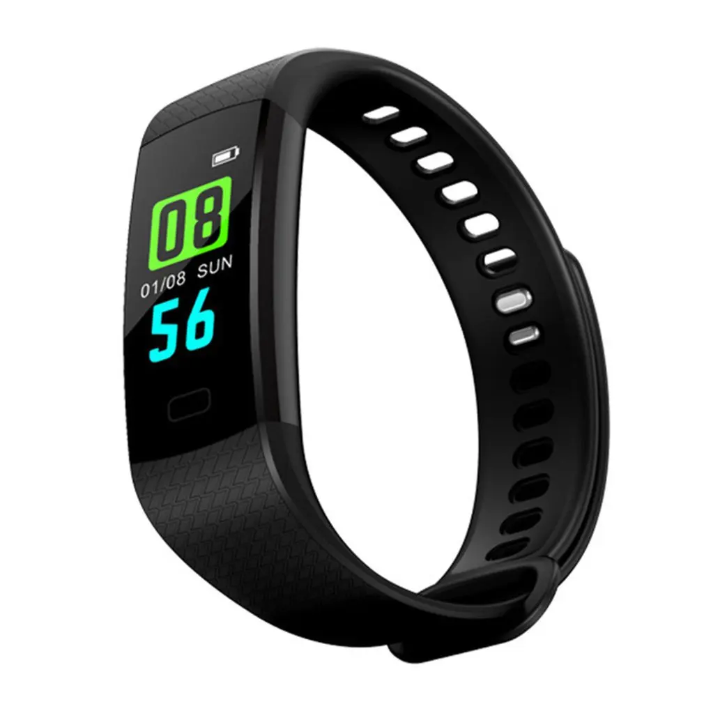 Bluetooth Smart Bracelet Color Screen Y5 Smartband Heart Rate Monitor Blood Pressure Measurement Fitness Tracker Smart Watch Men
