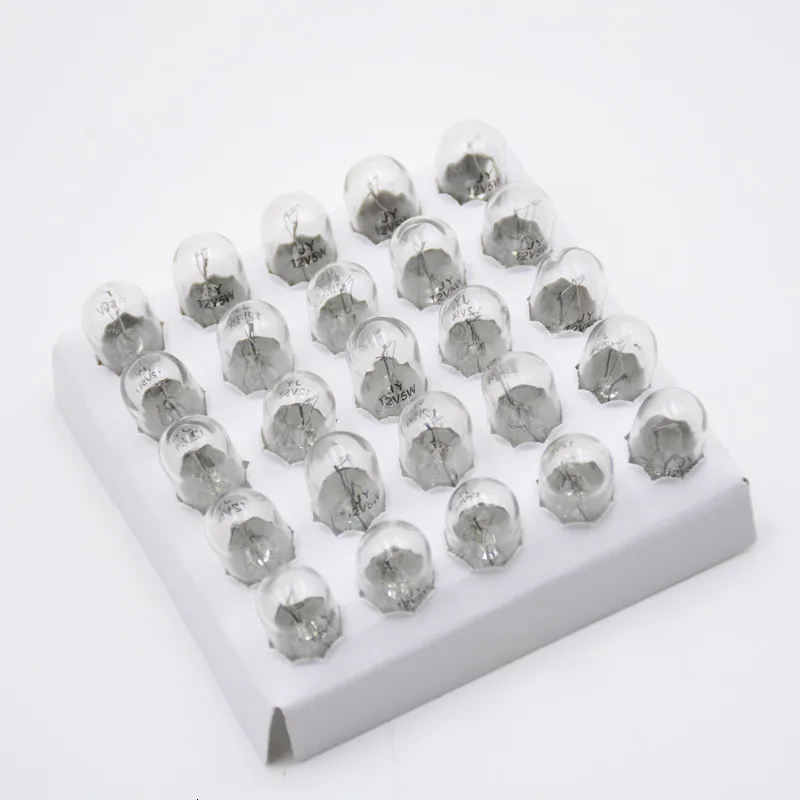 50 шт./компл. 12V 24V 5W T10 3000K теплые белые Габаритные фонари для автомобиля галогенная сигнальная лампа для внутреннего освещения Универсальная