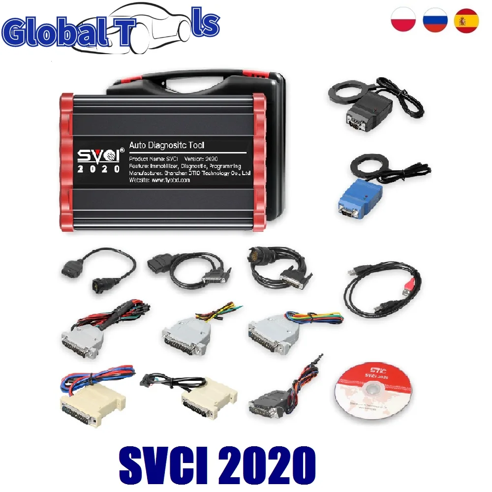 Новейший V38.0 SVCI 2020 2019 Abrites Commander ING EU в наличии J2534 онлайн-модуль программирования |