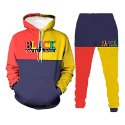 Sweat shirt à capuche à manches longues et pantalon pour homme, ensemble de survêtement décontracté, tendance, avec impression Alphabet, couture, automne 