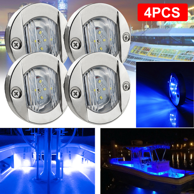 Marine Tail Light LED Round Cold LED Taillights DC 24V Boat Transom LED Stern Light Yacht Accessories Waterproof