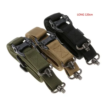 

Tactical Hunting Gun Sling Adjustable 1 Single Point Bungee Rifle Sling Strap System 3 Colors