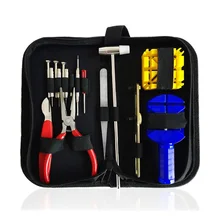 16 шт./компл. инструмент для часов комплект открывания цепи чехол открывалка Ремонт пружина бар Профессиональный Разборка ручной Пинцет сменные батареи