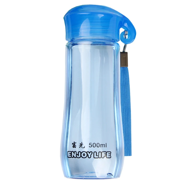FuGuang спортивные Бутылки для воды 500/650 ml Протеин шейкер для путешествий на открытом воздухе Портативный герметичные Тритан пластичные моя бутылка для напитков без добавления бисфенола А - Цвет: Blue