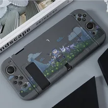 Coque de protection étui rigide mat pour Console de commutateur Nintend NS Joy-con protecteur avant en cristal