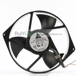 Ventilateur industriel pour serveur d'ordinateur, haute vitesse, carte graphique EFB1512HE, 17238x170x150 V, avec 2 broches, nouveauté, original 
