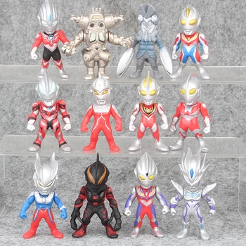 

12pcs/set Ultraman Cute Action Figure Model Toys for Children 7cm