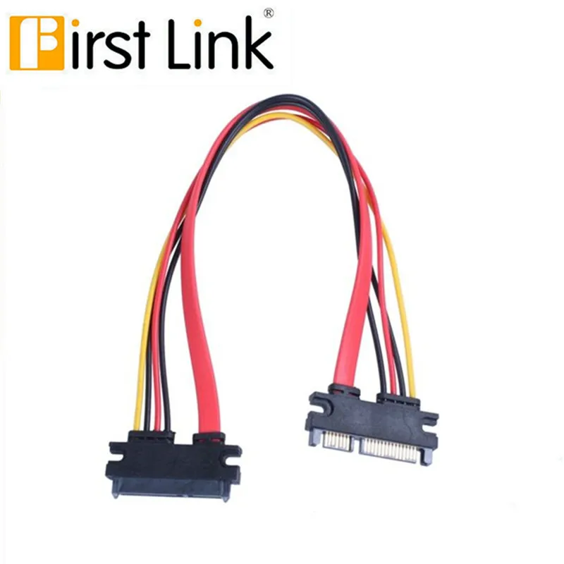 

SATA 22Pin Extender Cable Male to Female 7+15 Pin Serial ATA SATA Data Power Combo Extension Cables