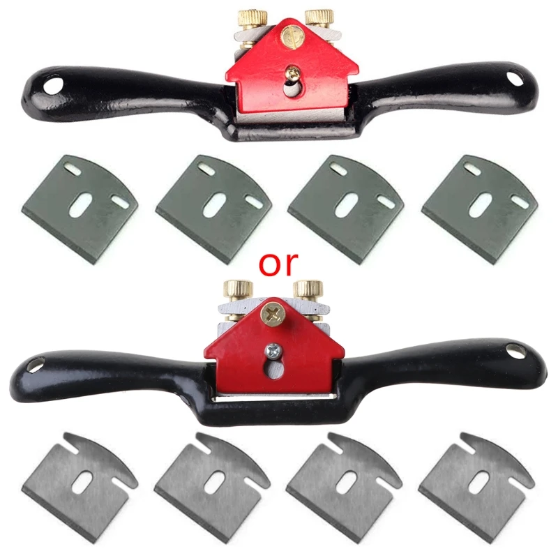 

Adjustable SpokeShave with Flat Base and Metal Blade Wood Working Wood Craft Han D2TD