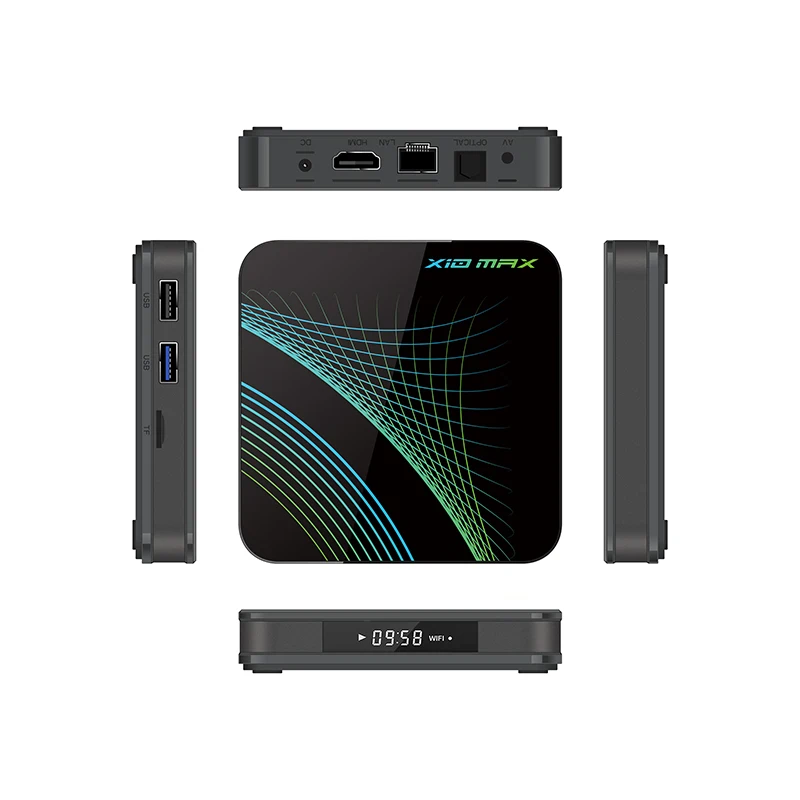 X10 max RK3318 Android 9.0 tv box 4GB DDR3 32G Dual WiFi 2.4G/5G Netflix Youtube 4K 1080P with Bluetooth 4.0 set top box