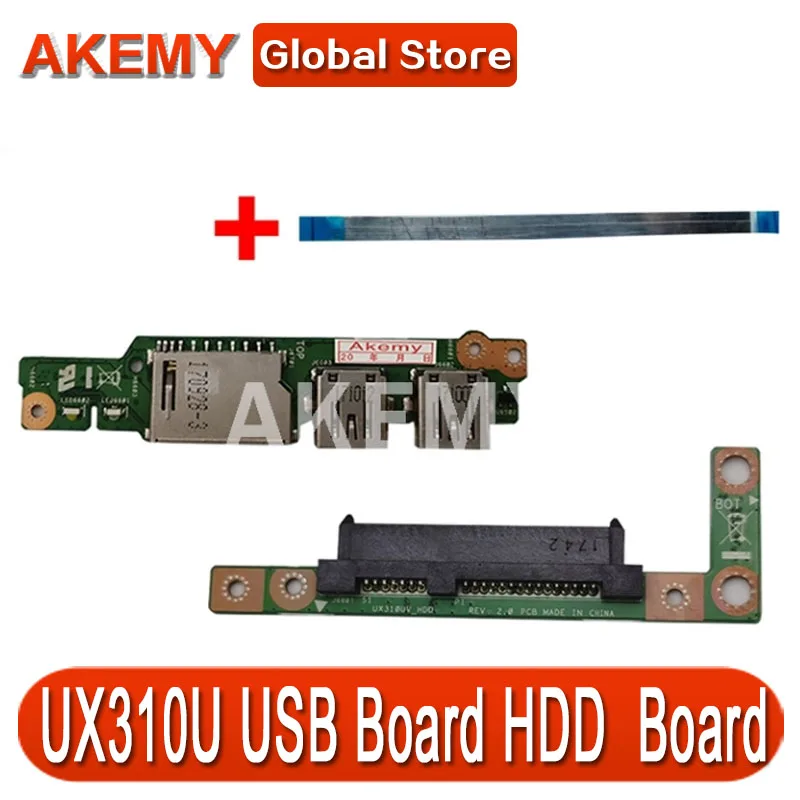 Бесплатный кабель для Asus UX310UA UX310UV UX310UQ UX310UQk UX410UQK UX410U USB аудио usb плата ноутбука HDD
