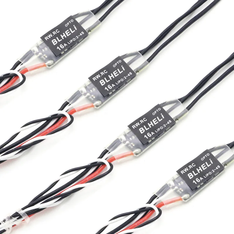 4 шт./лот Rw. Rc 16A/20A/30A Mini blheli 14,2 опто мини 2-4s ESC для QAV250 DIY Мультикоптер Rc Квадрокоптер