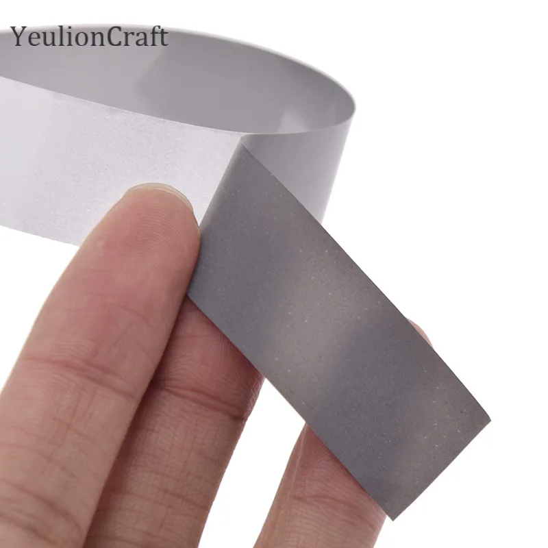 1.5/2/2.5CM Heat Transfered Reflective Tape Sticker Clothes Iron On Bag Shoes Diy Handmade Crafts