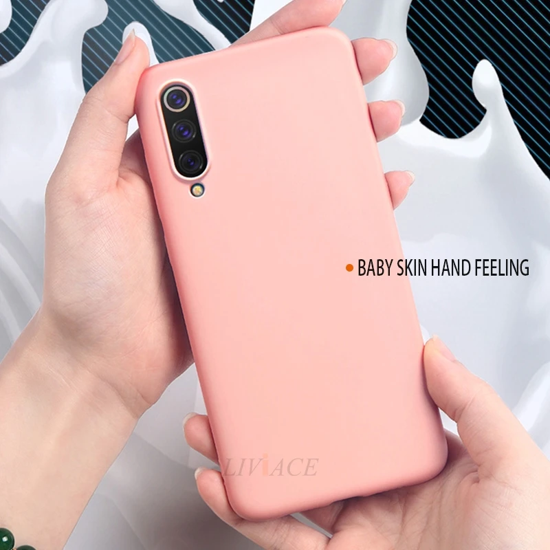 Жидкий силиконовый чехол для телефона для xiaomi mi 9 se lite pro a3 xio mi мягкий чехол-накладка для xiaomi mi 9 9se xiaomi 9 fundas