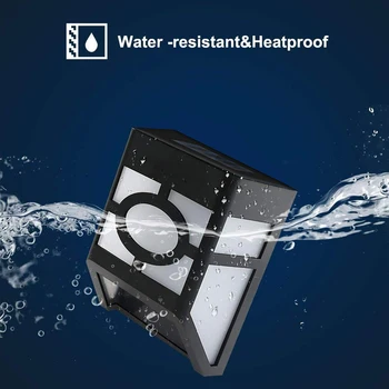 

2LEDs Solar Fence Lights Solar Powered Deck Light Waterproof LED Outdoor Lighting for Garden Yard Patio Path Porch Decoration