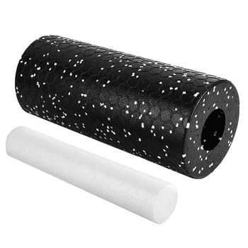 

2pcs Gym Fitness Yoga Block Pilates Foam Roller Trigger Point Massage Roller Muscle Tissue for Fitness Gym Yoga Pilates Sports