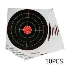 10pcs Target Papers Adhesive Shoots Targets Splatter Reactive Stickers For Bow Hunting Shooting Archery Replacement Accessories
