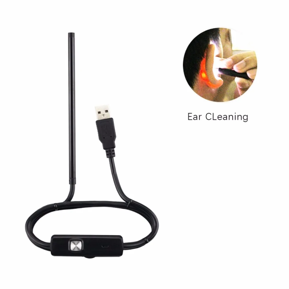 Многофункциональная длинная ручка, USB, для чистки ушей, эндоскоп, для чистки ушей, очиститель ушей, товары для здоровья, для Windows PC