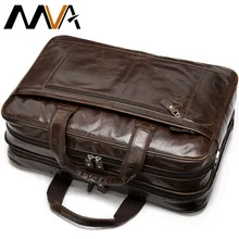 MVA портфель, мужские сумки из натуральной кожи, Мужская офисная сумка, кожаная сумка для ноутбука/сумки, мужской деловой портфель, 15 дюймов, сумки для ноутбука