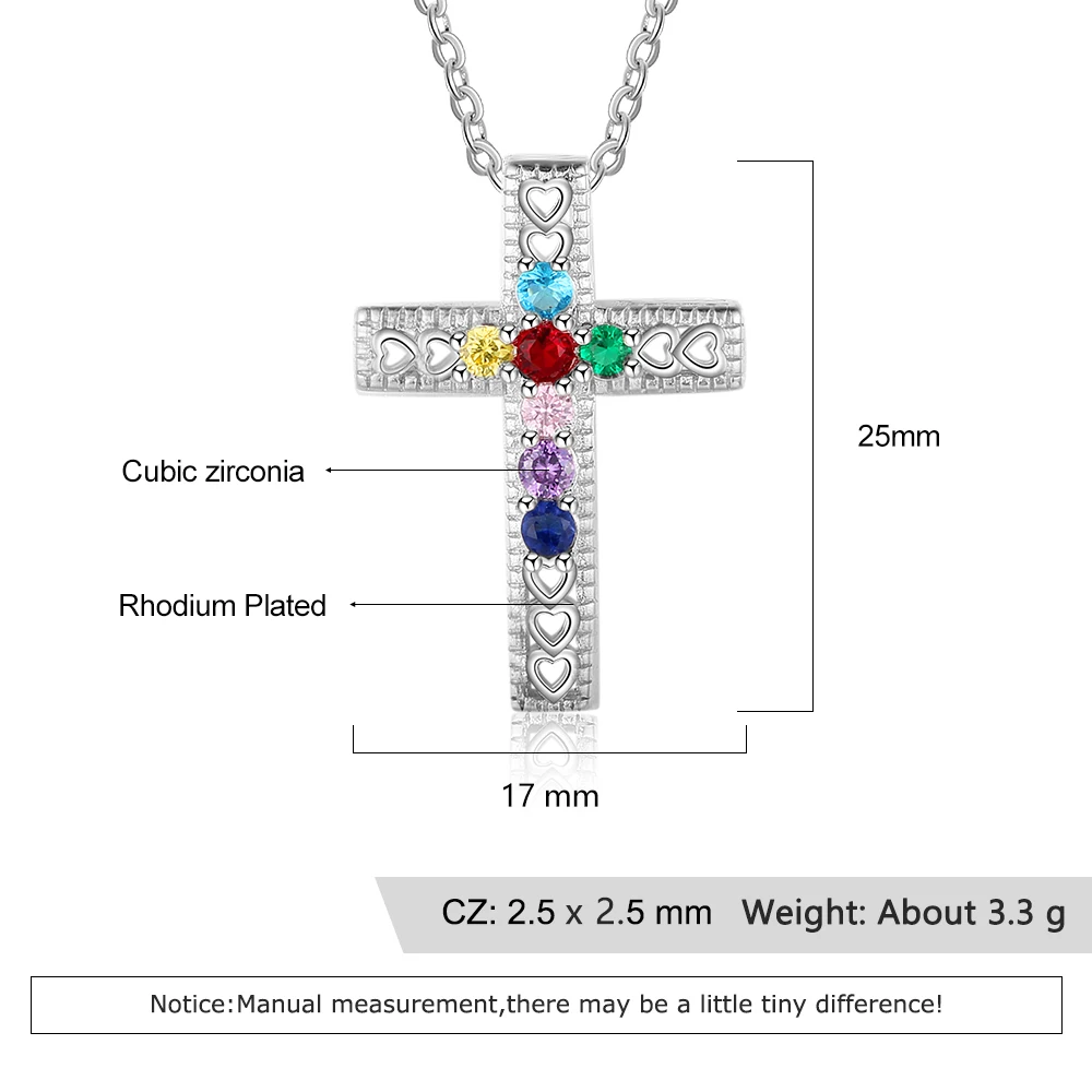 Custom Birthstone Necklace Personalized 