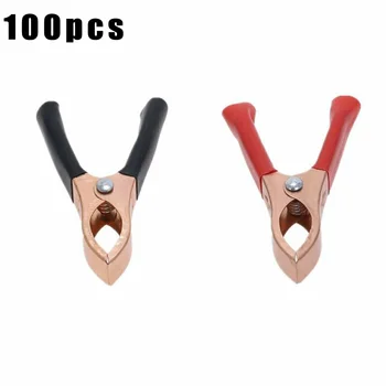 

Red Black 30A Alligator Clips Battery Clamps Tool Parts For Voltage Tester 70mm