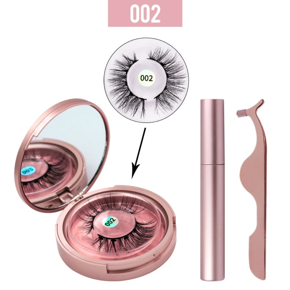 Магнитный жидкая подводка для глаз Eyeashes комплект Водонепроницаемый, Длительное Действие, подводка для глаз, накладные ресницы, глаза Make Up Наборы - Цвет: A2