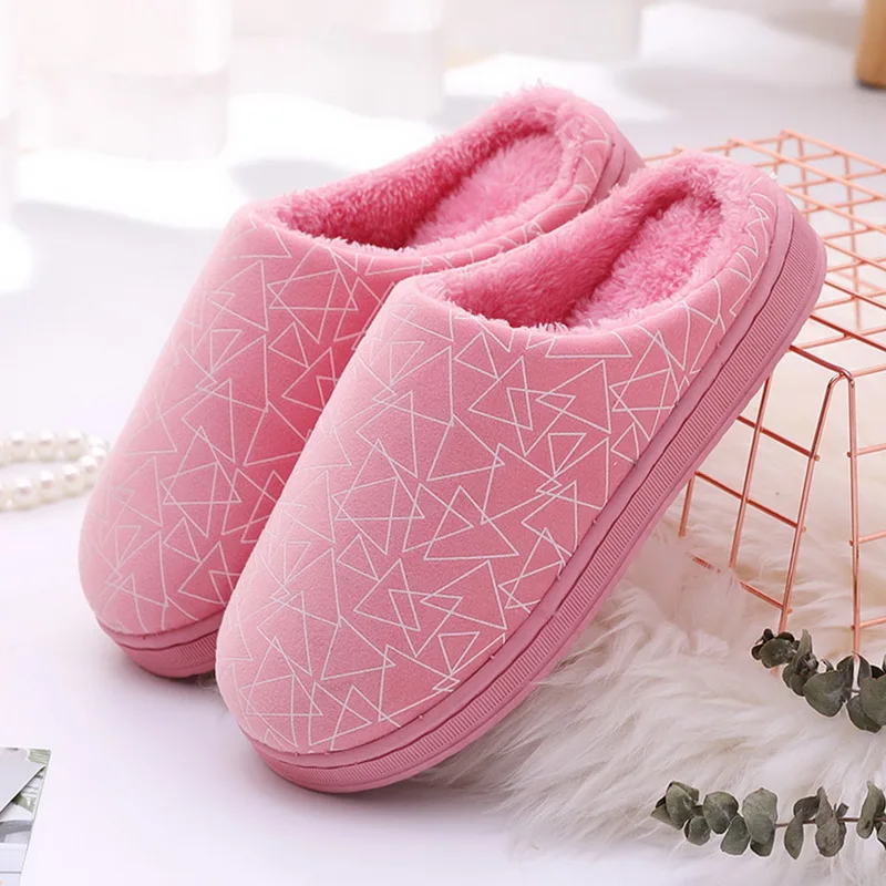 

Oeak Women home slippers fluffy slippers Fashion Warm Shoes Flats Winter Slippers Slip On Fluffy Fur Shoes Unisex