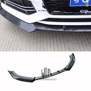

A4 B9 High Quality Carbon Fiber Front Lip Splitter Car Styling For Audi A4L B9 RS Style Car Body Kit 2013-UP