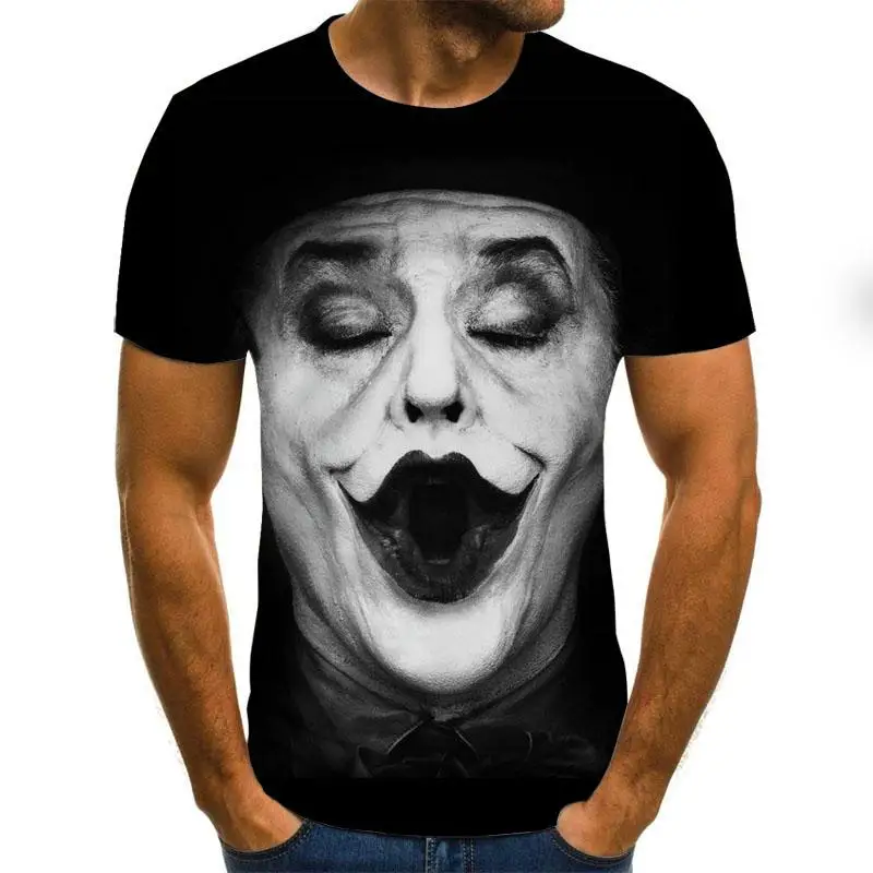 Мужская футболка с коротким рукавом Ghost Rider модная летняя 3D синим принтом топы Fire