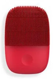 InFace, электронное косметическое ультразвуковое очищающее средство для лица, Глубокое Очищающее средство для лица, массажное водонепроницаемое Силиконовое средство для ухода за кожей - Цвет: Красный