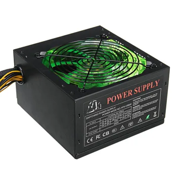 

120MM 800W Power-Supply with LEDs Fan Computer 110~220V Manual Switching Voltage Power Supply Peak-power 800W