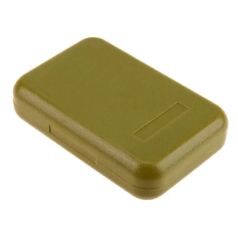 

Mini Portable Fishing Tackle Box Waterproof ABS Plastic Foam Fly Fishing Lure Bait Hook Tackle Storage Case Large Green