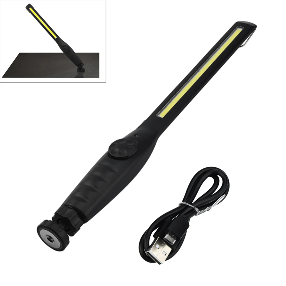 

1000LM Slim Work Light Emergent Lamp COB LED Cycling Repair Car Rechargeable Flashlight Climbing Magnet Swivel Super Bright