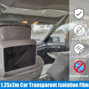 

1.25x2m Car Taxi Curtain Transparent DIY Isolation Film Full Surround Protective Cover Spray Proof Auto Car Interior Accessories